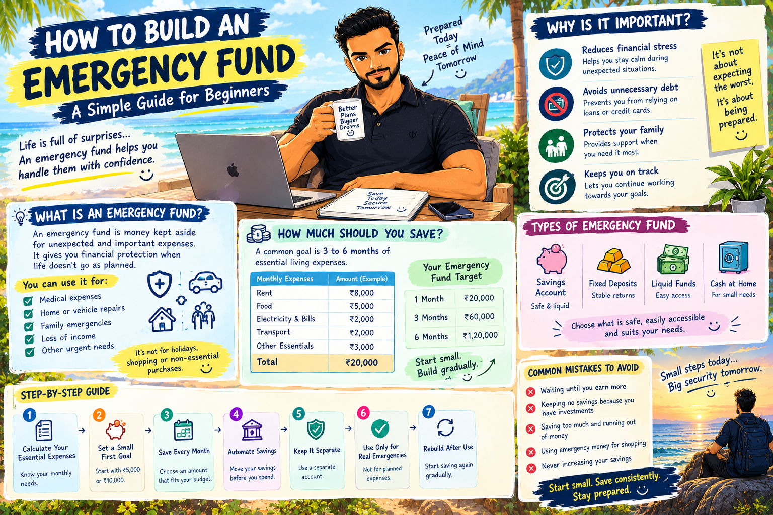 Building an emergency fund helps you prepare for unexpected expenses and protect your financial future.